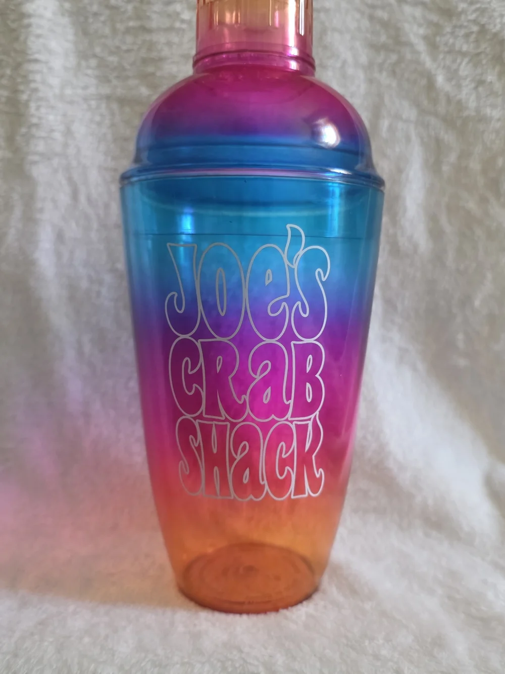 Joe's Crab Shack Ombre Shaker Bottle - Blue Pink Orange